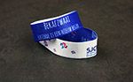 Stretchy souvenier polsbandjes blauw & wit, marketing actie